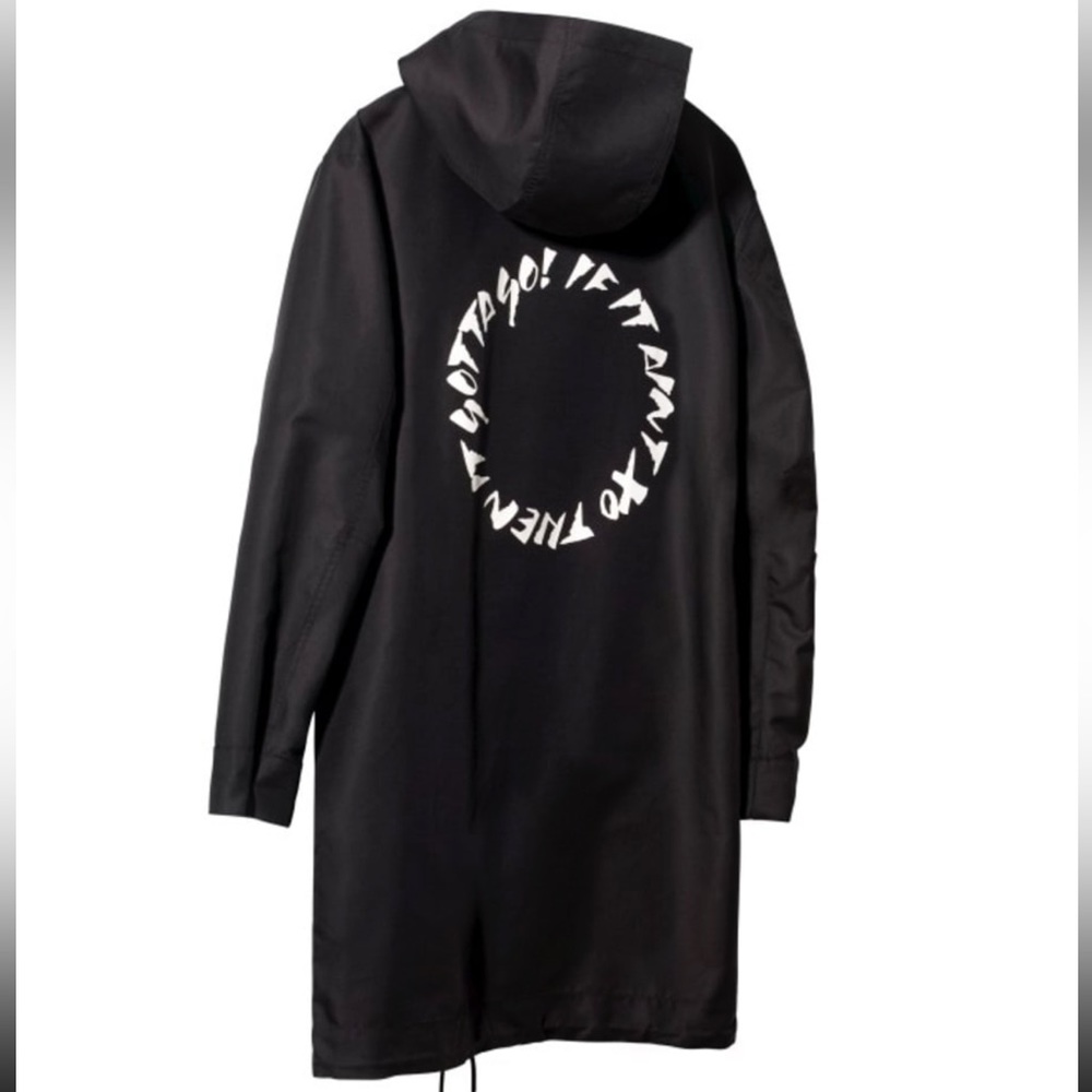 Limited Edition H&M x Weeknd Black and White Parka Hooded Jacket Adult Sz Medium
